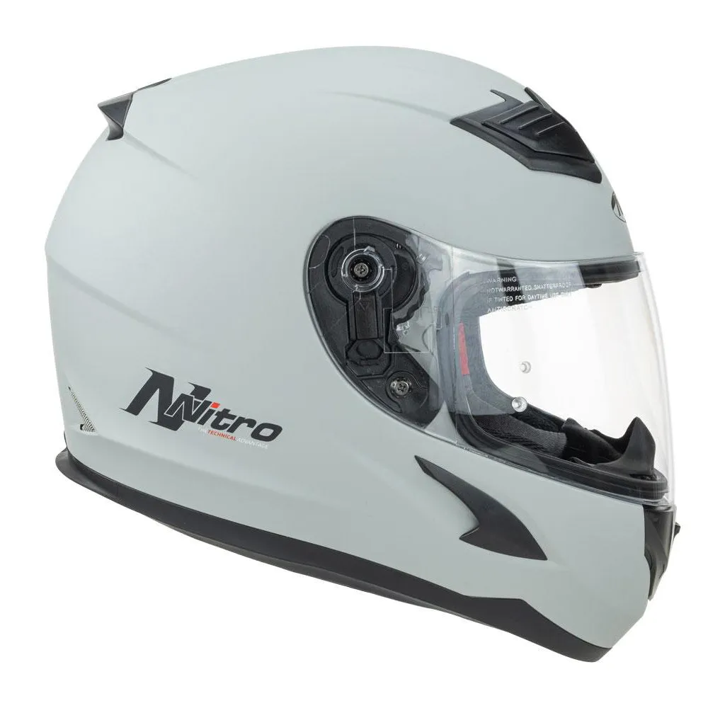 Nitro - N2400 Solid Grey Helmet