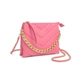 Olivia Chevron Chunky Chain Crossbody