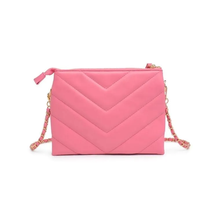 Olivia Chevron Chunky Chain Crossbody