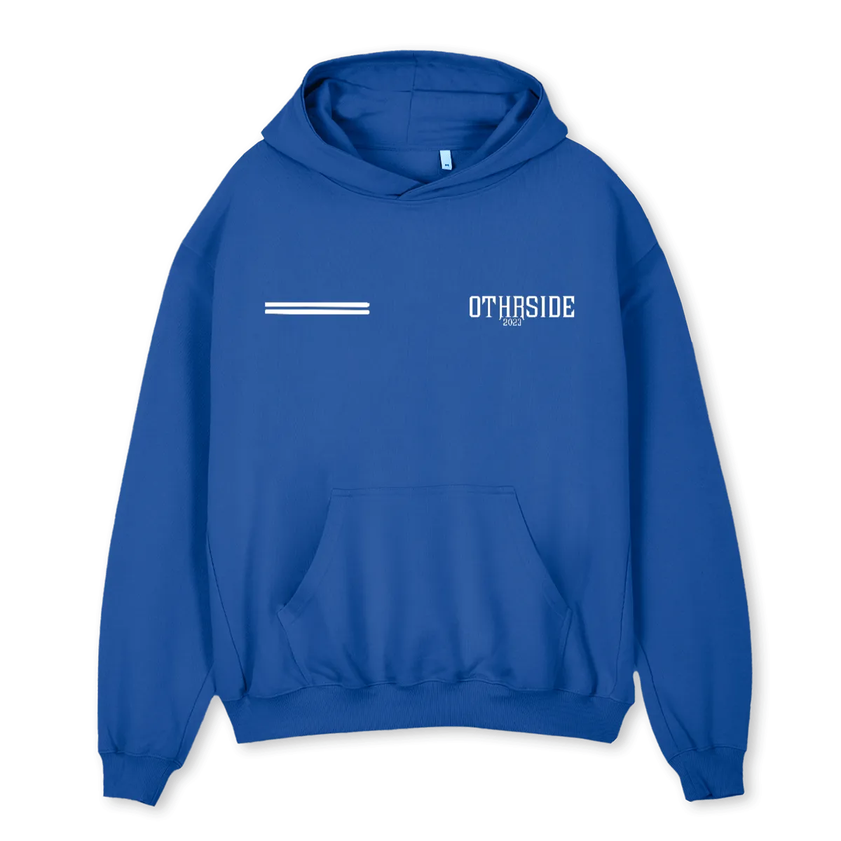 OTHRSIDE BLUE OS Cobalt Blue Oversized Hoodie.