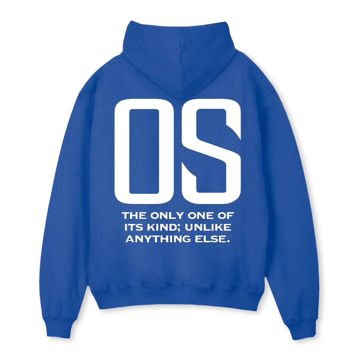 OTHRSIDE BLUE OS Cobalt Blue Oversized Hoodie.