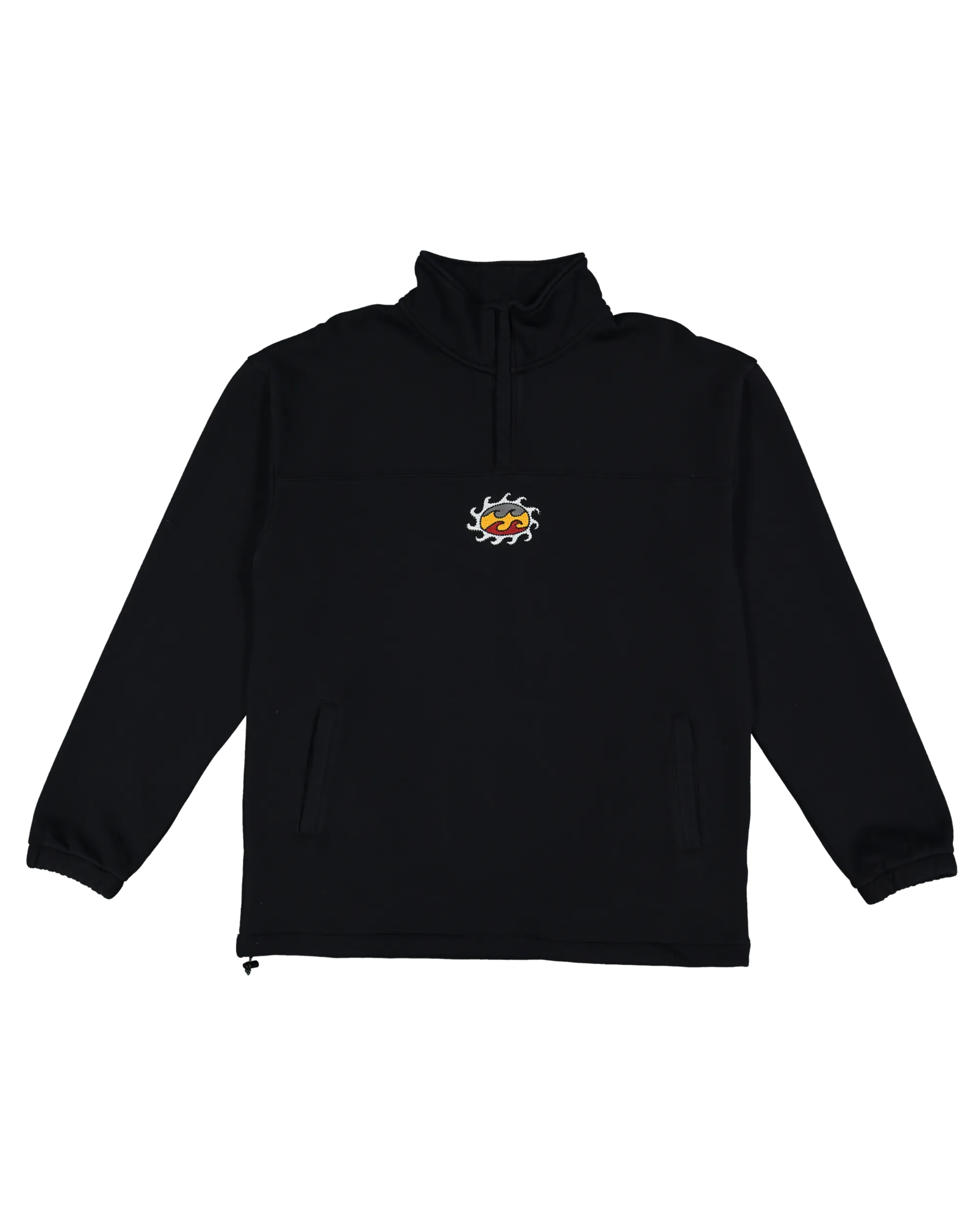 Otis King Pawn Half-Zip Pullover Sweatshirt - Black