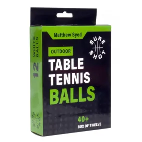 OUTDOOR TABLE TENNIS BALLS (12 PACK)