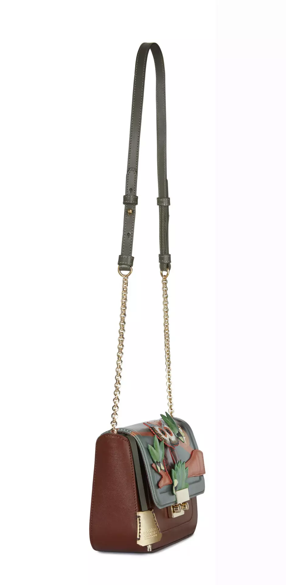 --Owl Look Cross Body Bag-