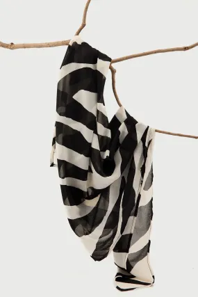 Perfect Stranger Zebby Recycled Scarf Zebra