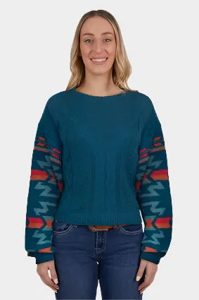 PURE WESTERN WOMENS MORA KNITTED PULLOVER