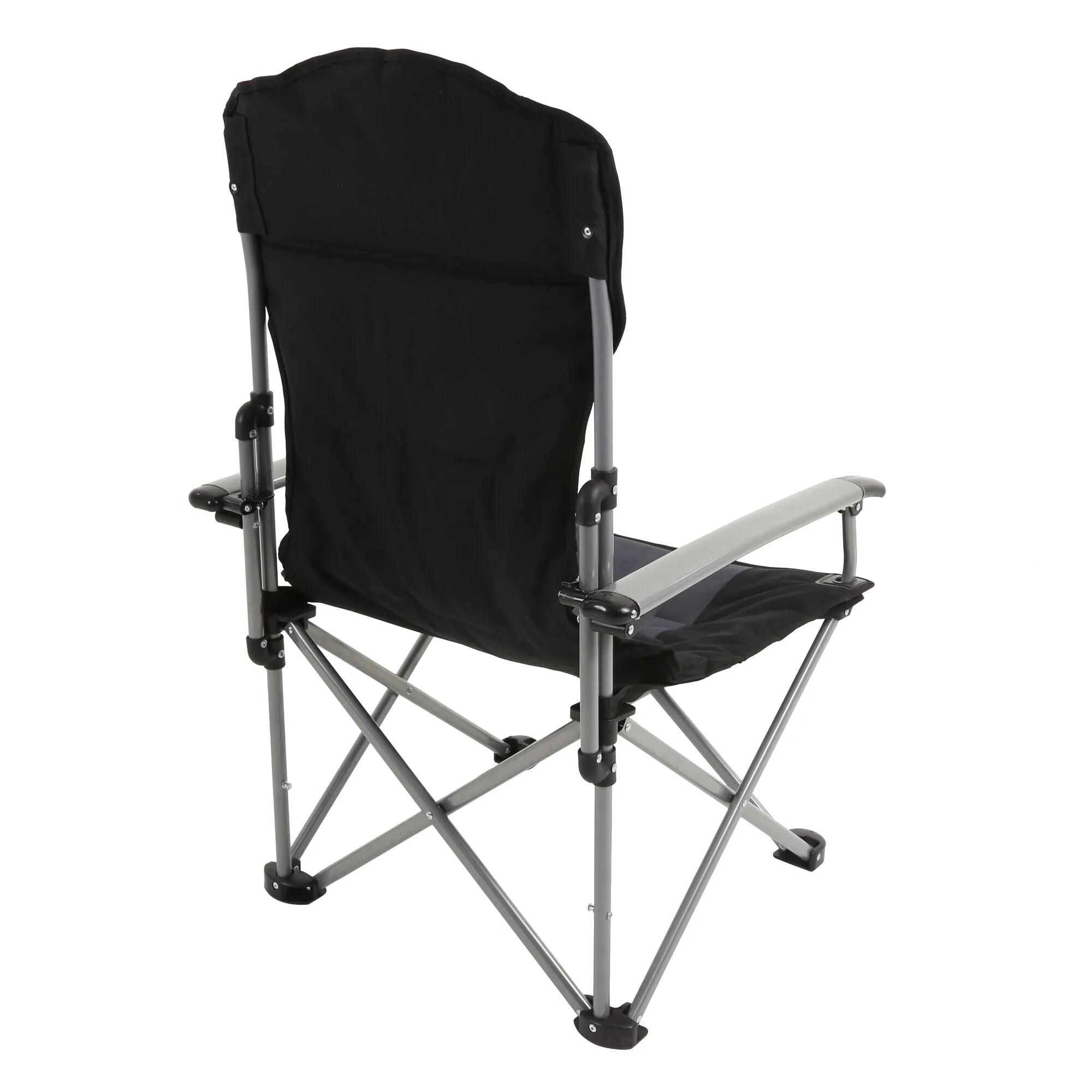 Regatta Forza Reinforced Folding Chair - Black/Seal Grey - One Size