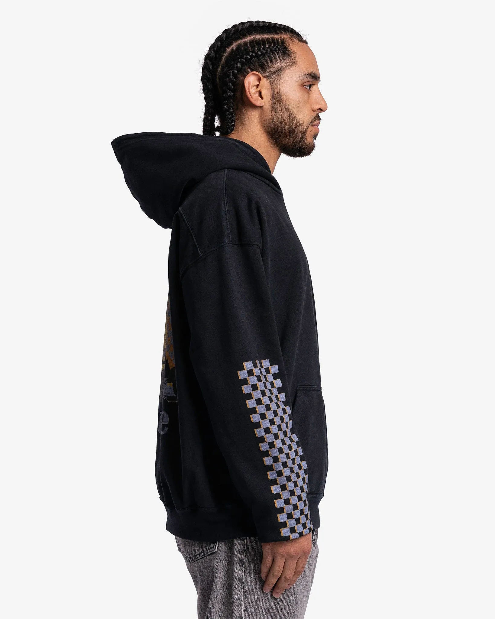 Rhude Moonlight Tropics Hoodie in Vintage Black