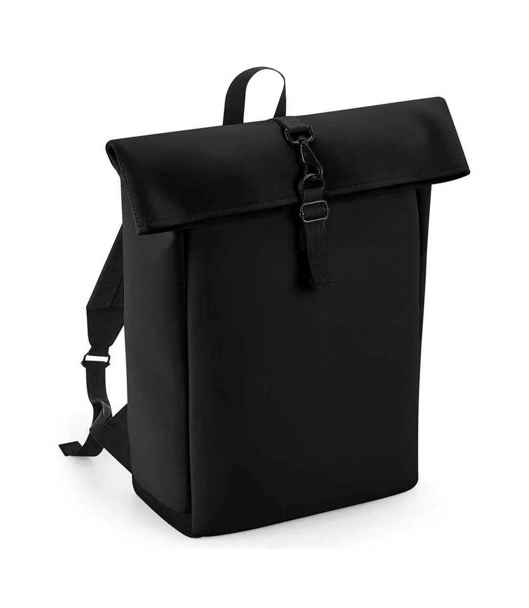 Roll top backpack one size black Bagbase