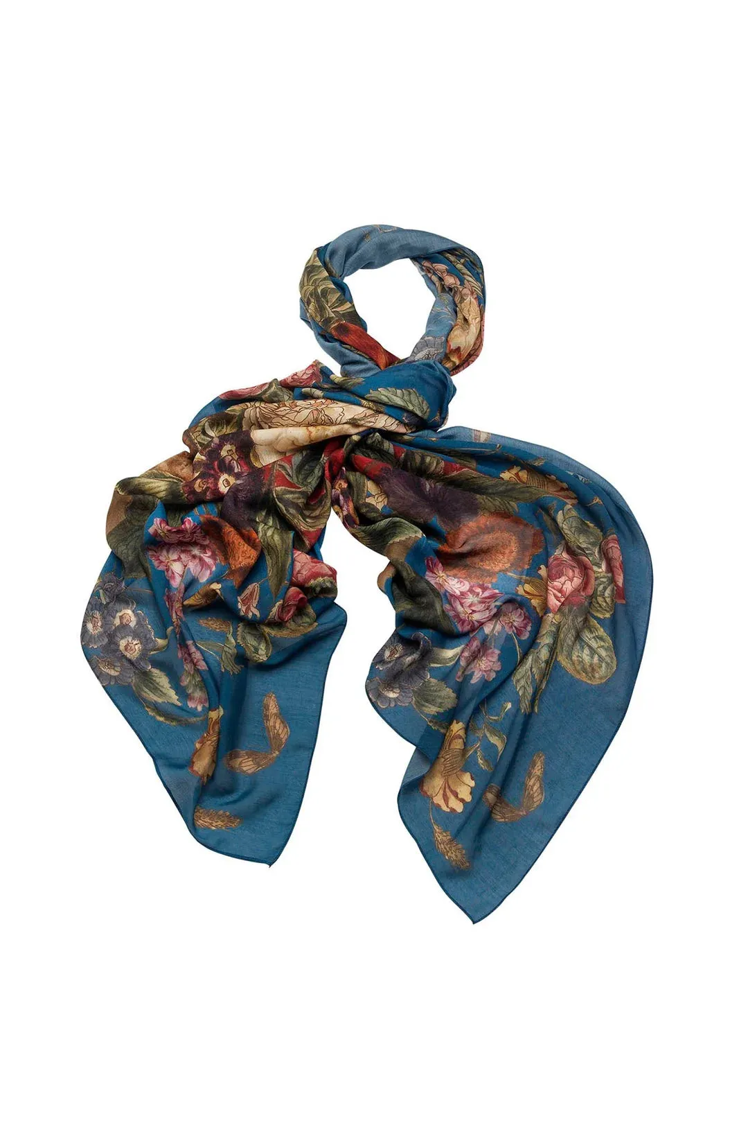 Sacs of Ashbourne   One Hundred Stars Primula Teal Scarf