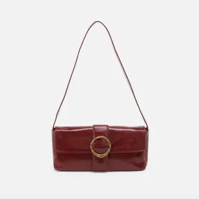 Sawyer Baguette Shoulder Bag | Polished Leather