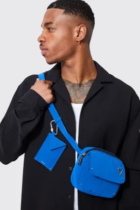 Smart Faux Leather Cross Body Bag | boohooMAN UK