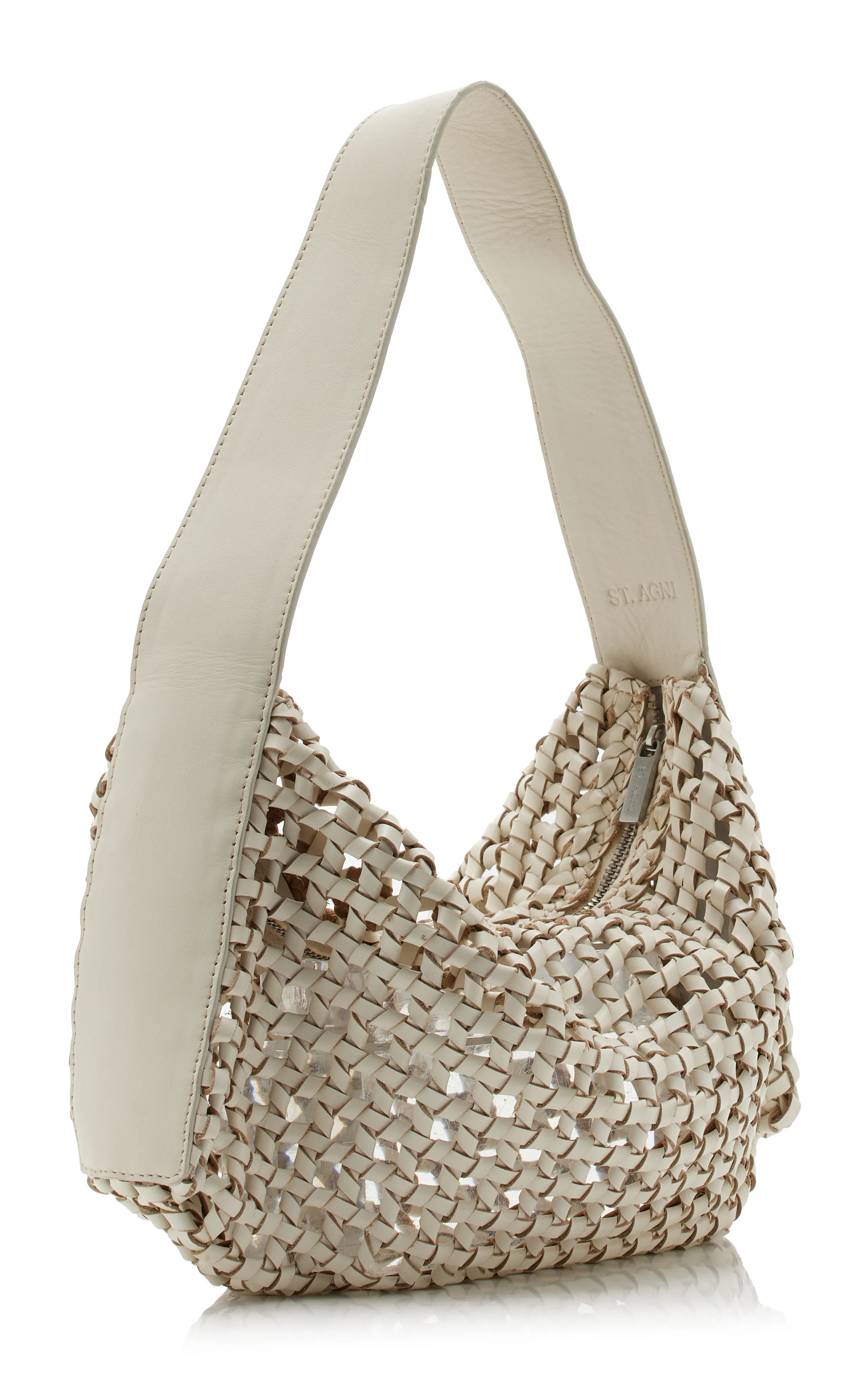 St. Agni Macrame Leather Mesh Bag