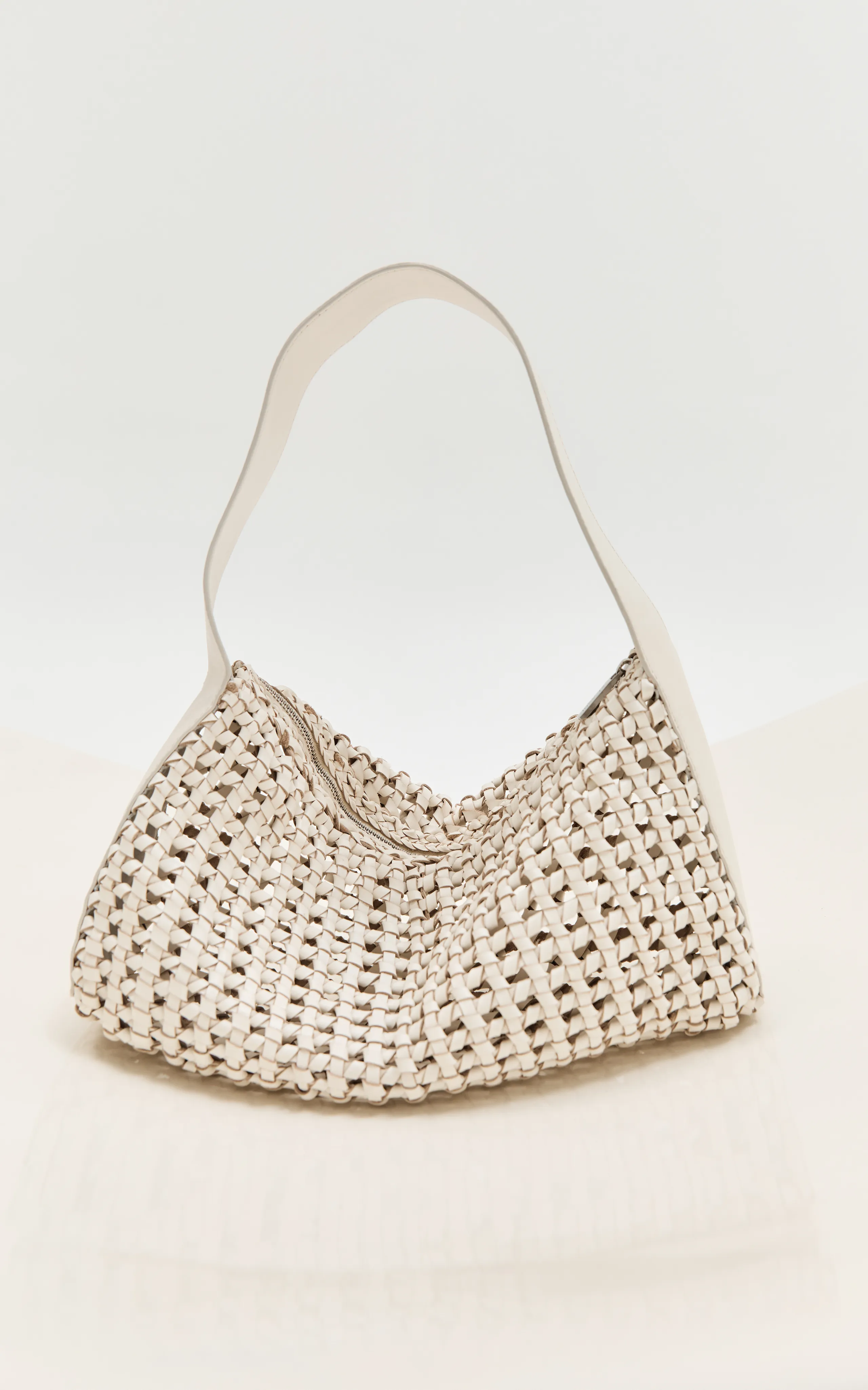 St. Agni Macrame Leather Mesh Bag