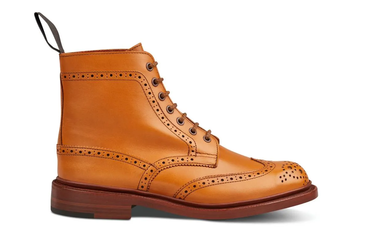 Stephy Brogue Boot - ACORN ANTIQUE