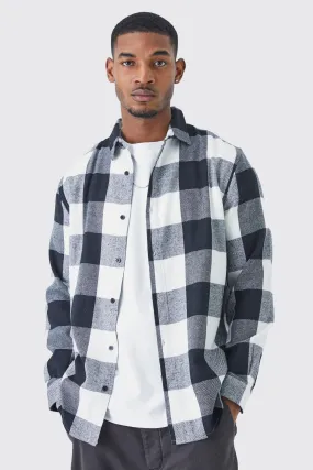 Tall Long Sleeve Flannel Shirt Jacket