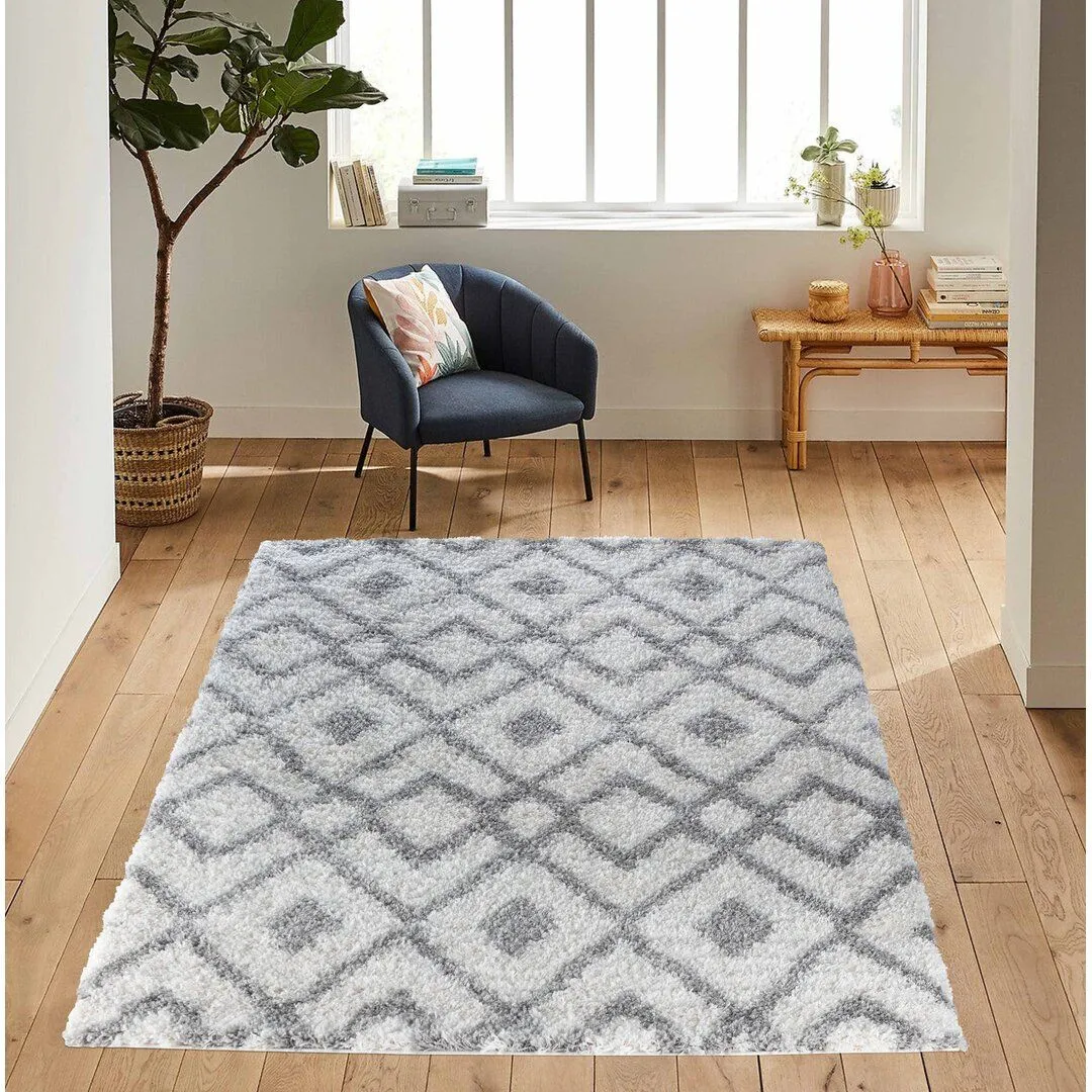 Temescal Shaggy Light Cream Indoor/Outdoor Rug