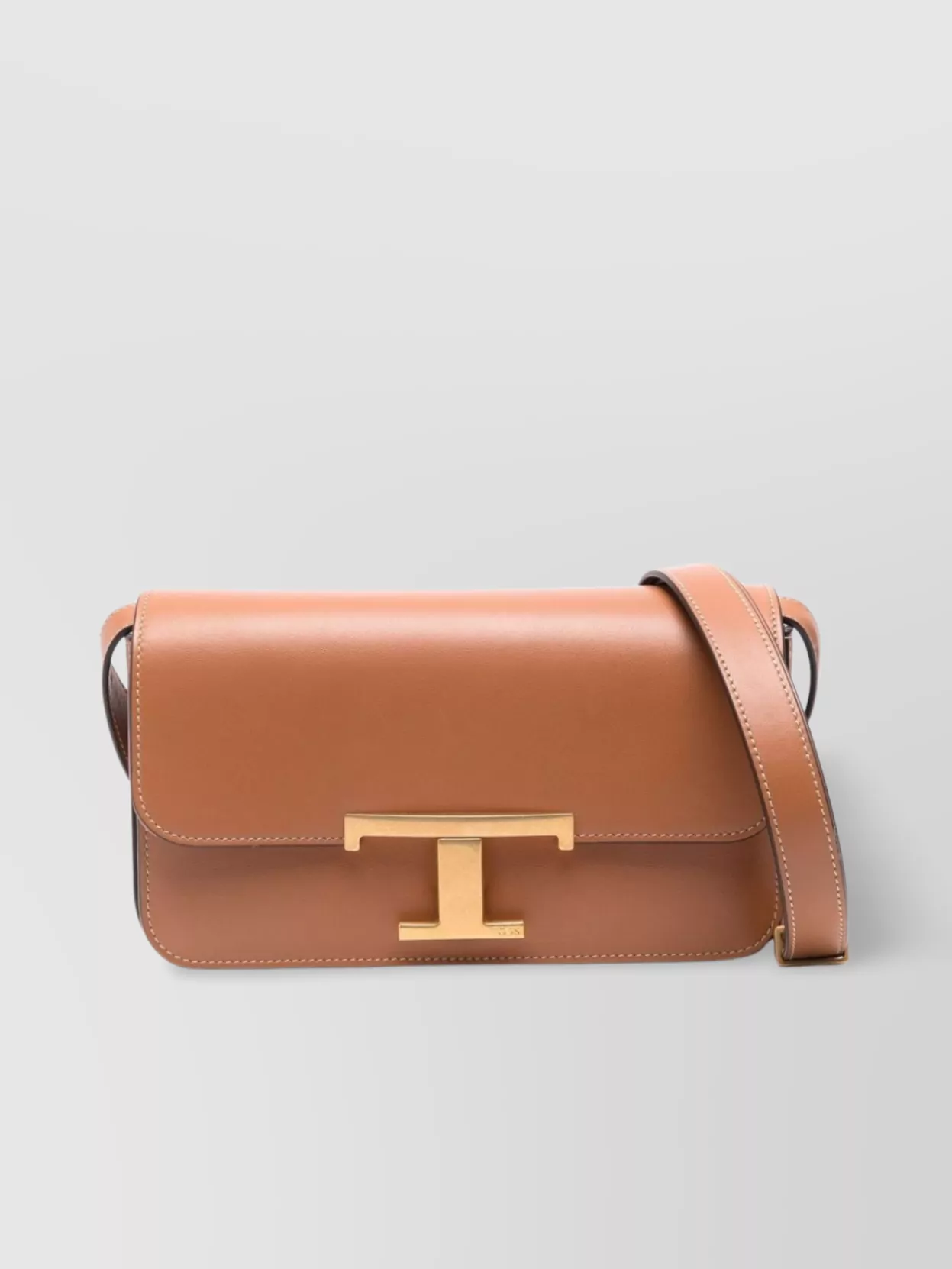 Tod's   Rectangular calf leather shoulder bag