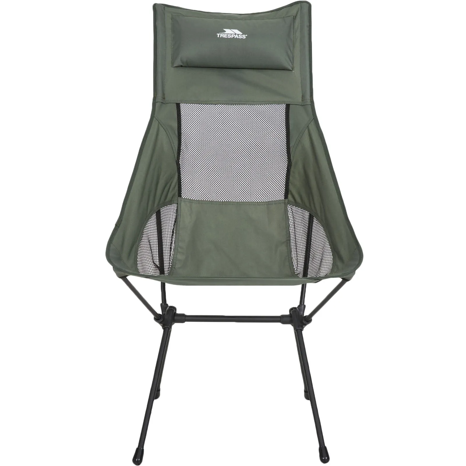 Trespass Roost Tall Lightweight Folding Chair - Olive