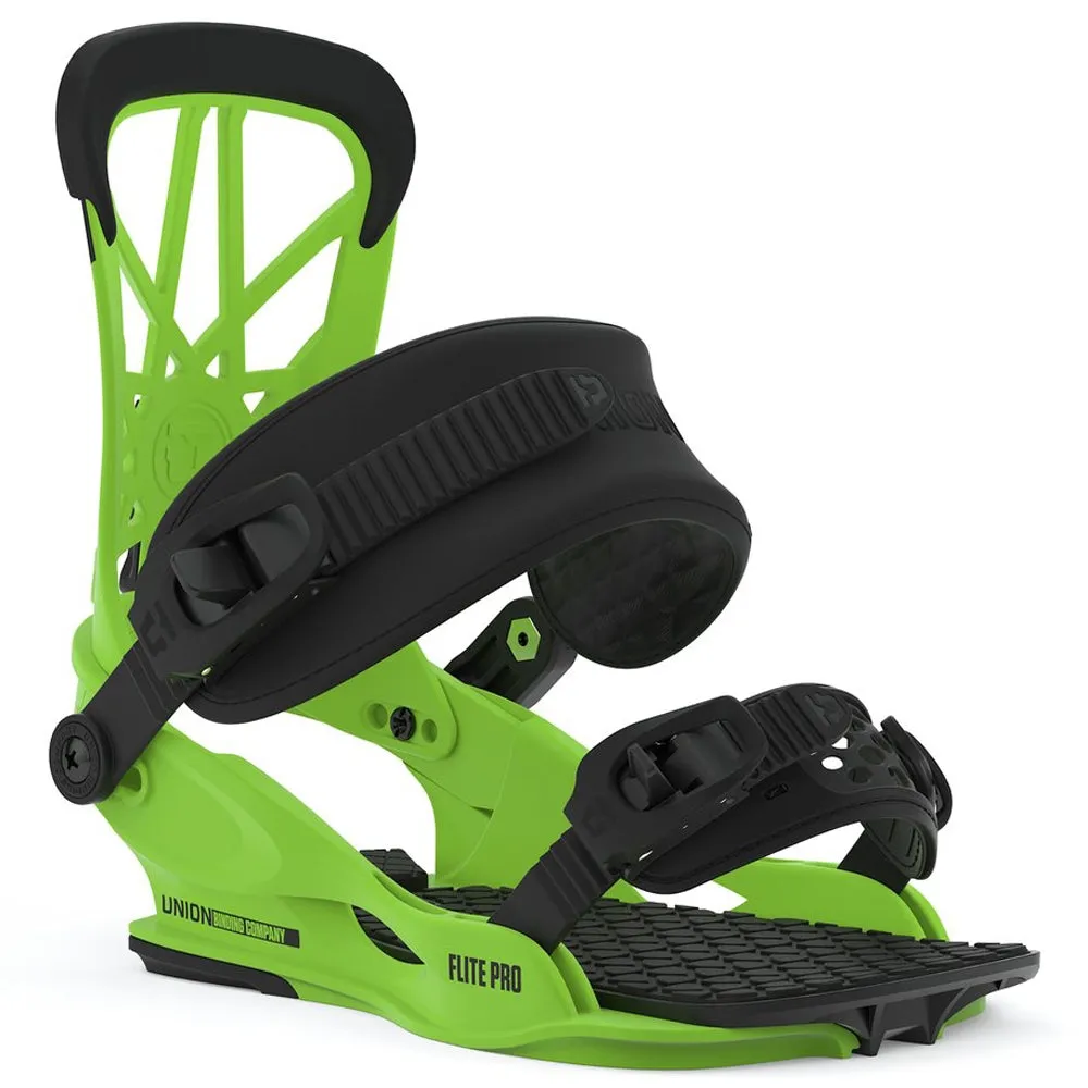 Union Flite Pro Snowboard Bindings - Acid Green