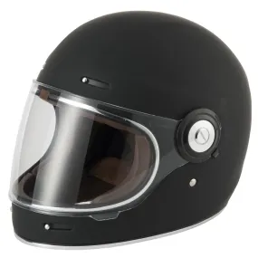 Vcan H135 Retro Plain Helmet - Matt Black