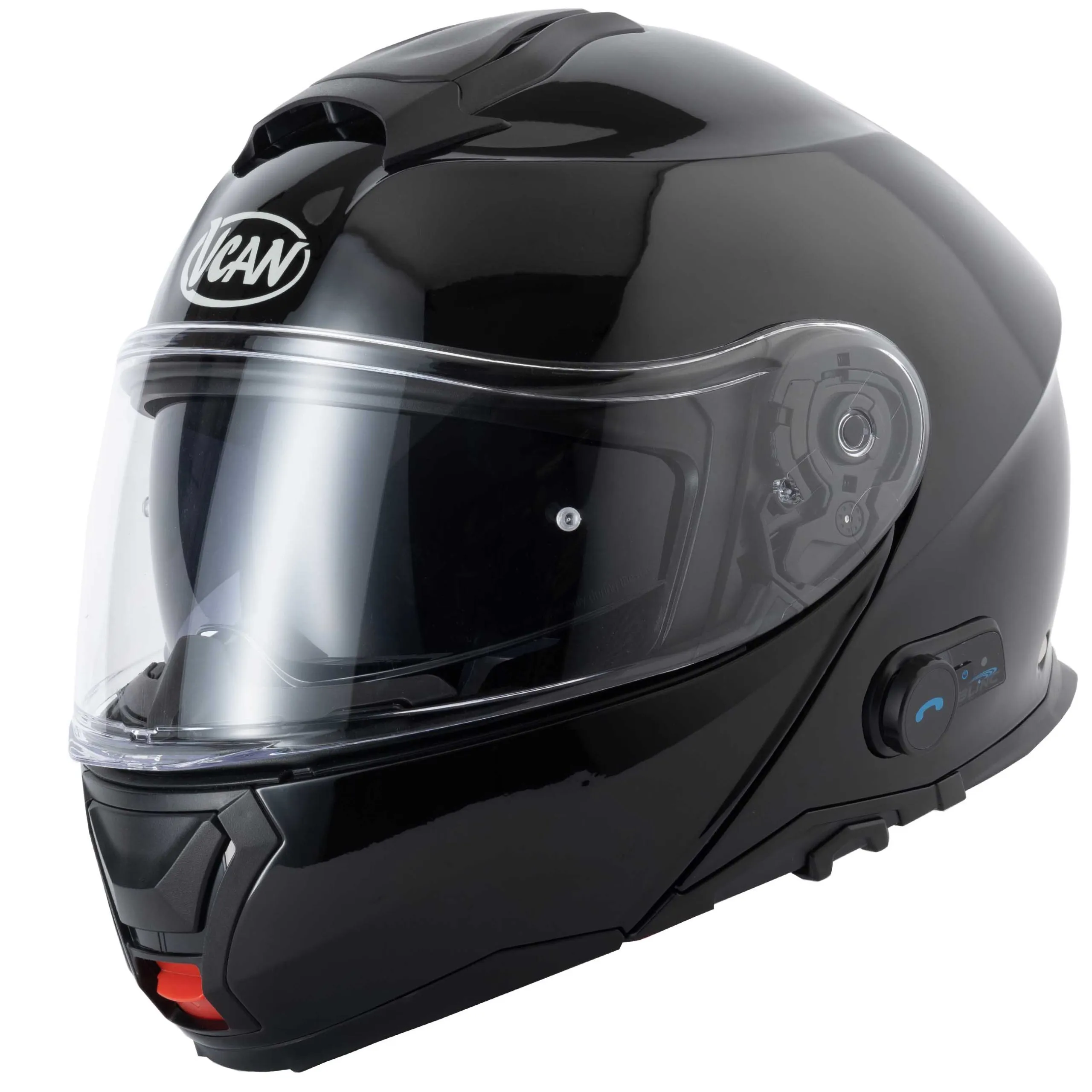 Vcan H272 Blinc Plain Helmet (Bluetooth) - Black