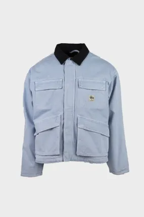 Washed Canvas Shop Jacket - Light Blue