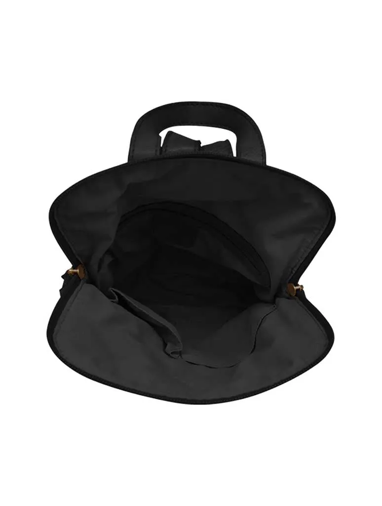 Washed Small Backpack in Black