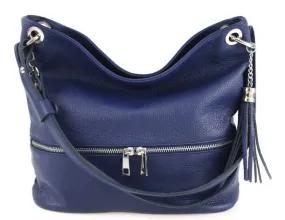 Women's blu cowhide leather bag joss