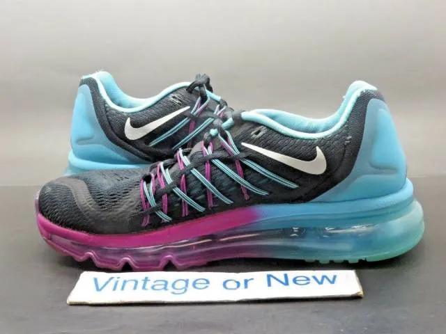 Women's Nike Air Max 2015 Black White Clearwater Running...