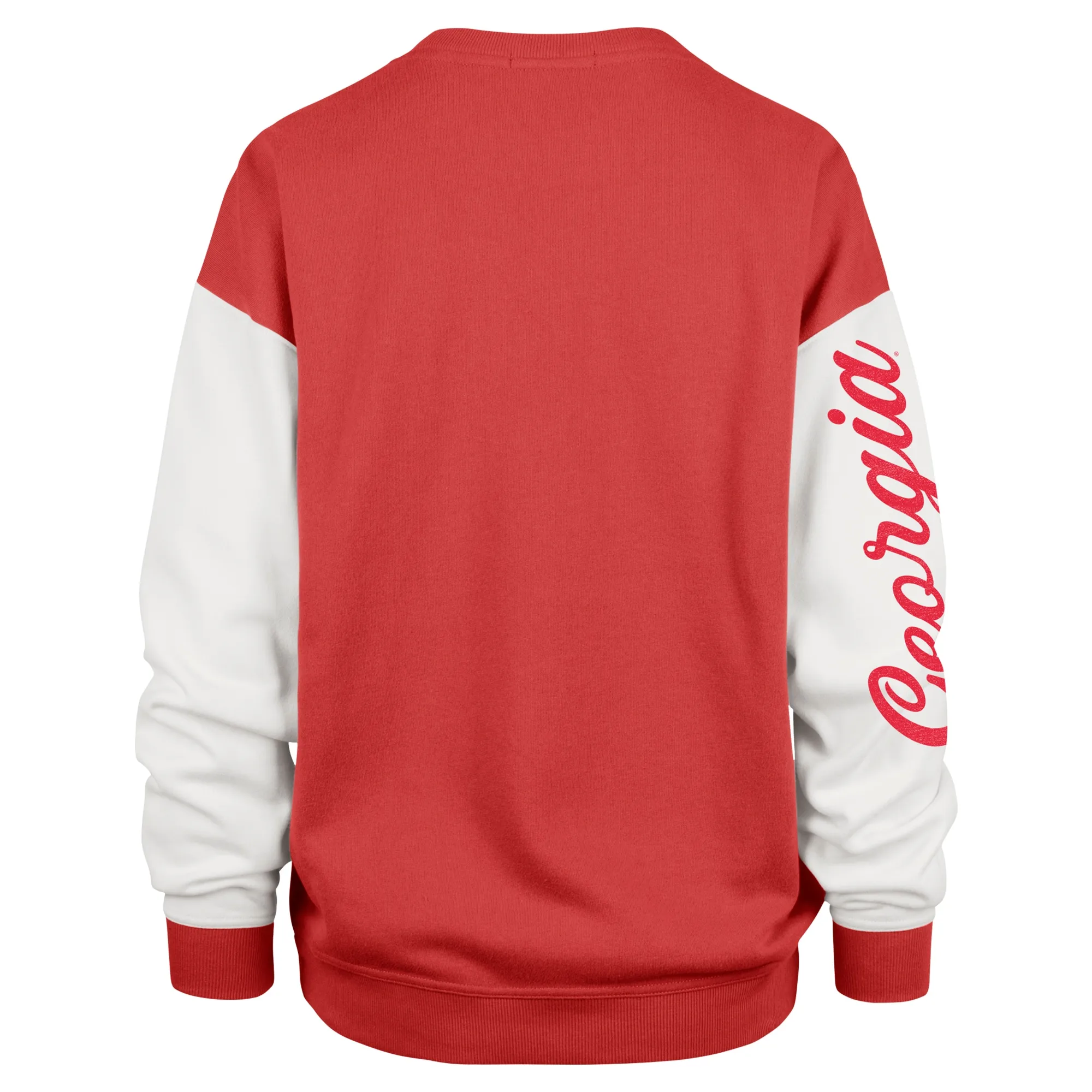 Women's '47  Red Georgia Bulldogs Double Header Rise Andie Pullover Sweatshirt