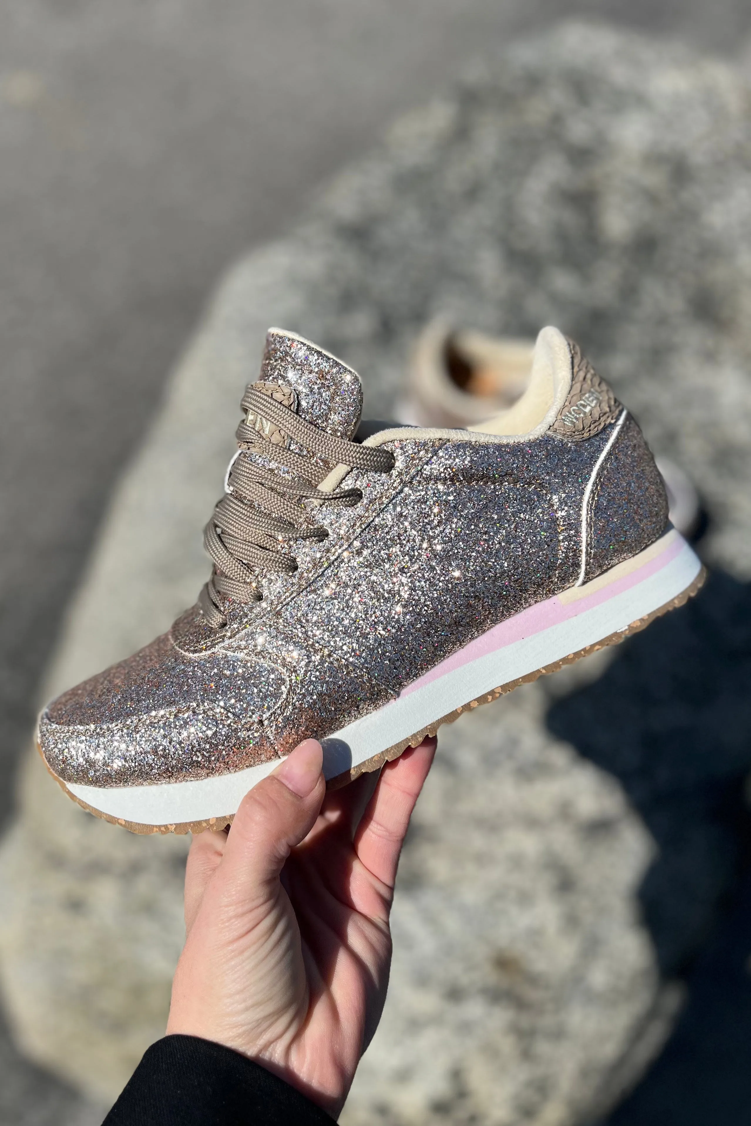 Ydun Icon Glitter | Multi | Sneakers fra Woden